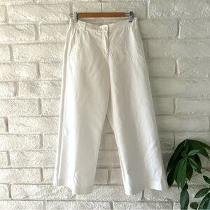 MaxMara Cream Wide-Leg Trousers